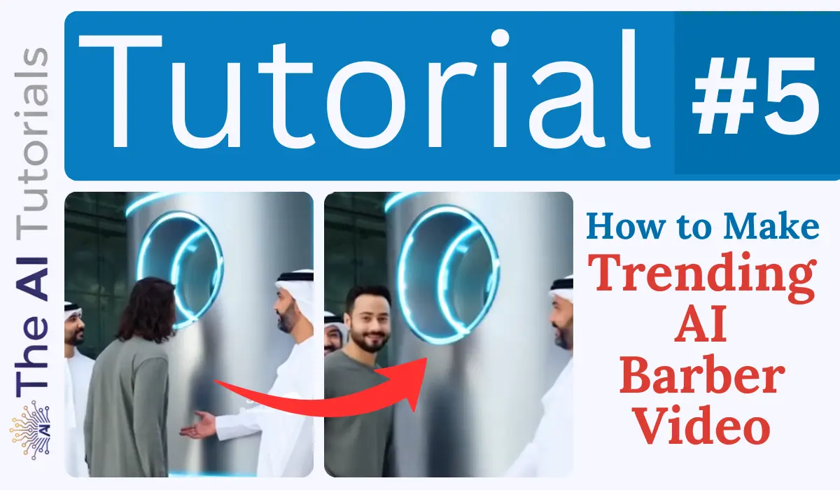 How to Make The Trending AI Barber Machine Video Step by Step Tutorial!