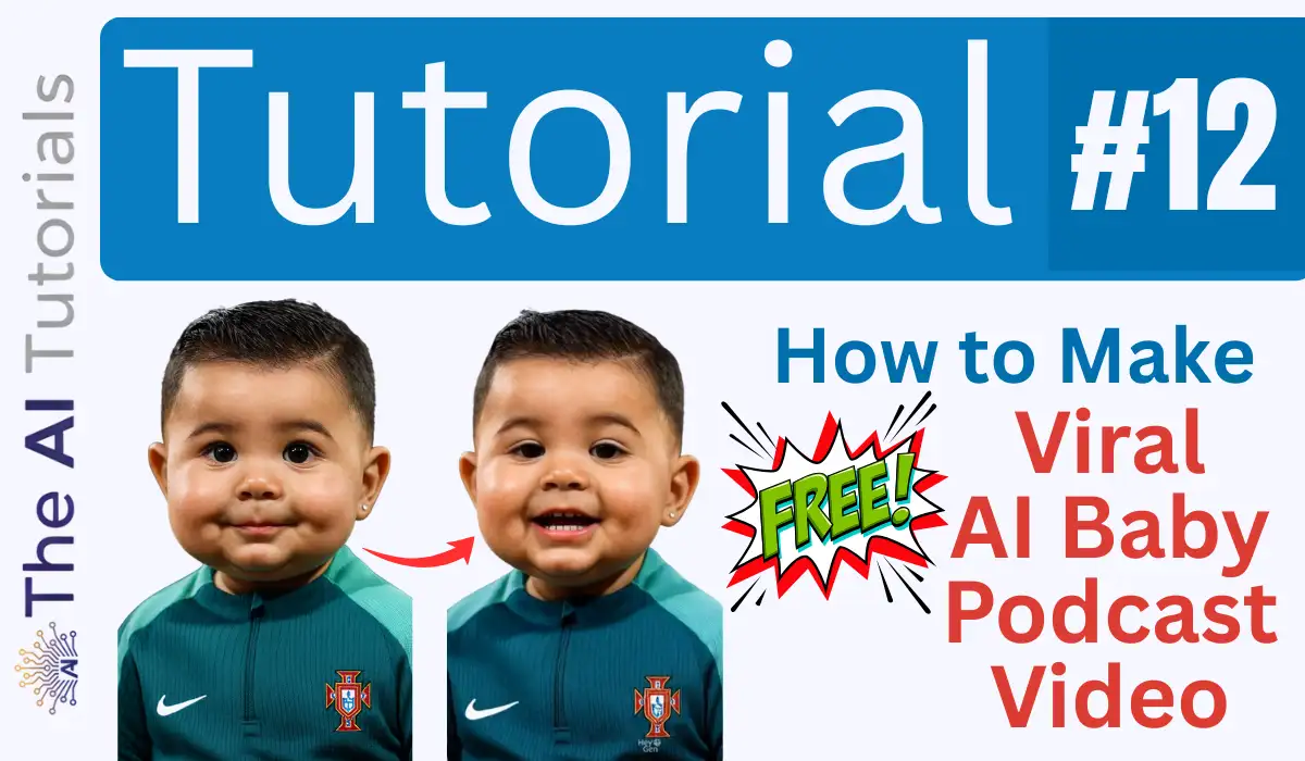 How to Make Viral AI Baby Podcast Video for Free Step by Step Tutorial