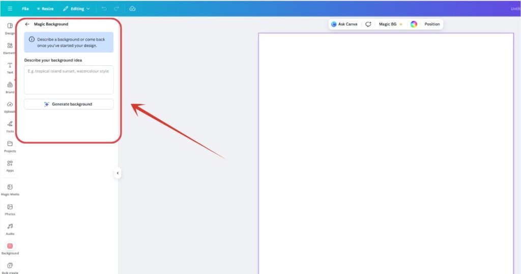 How to Use Canva's New AI Magic BG Feature Step by Step Tutorial (1)