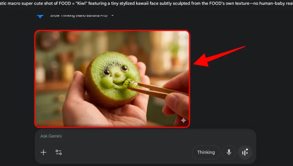 Here is our generated image. I am sorry but the dark mode got activated all of a sudden and I took the screenshot. Ignore it. We now have the image