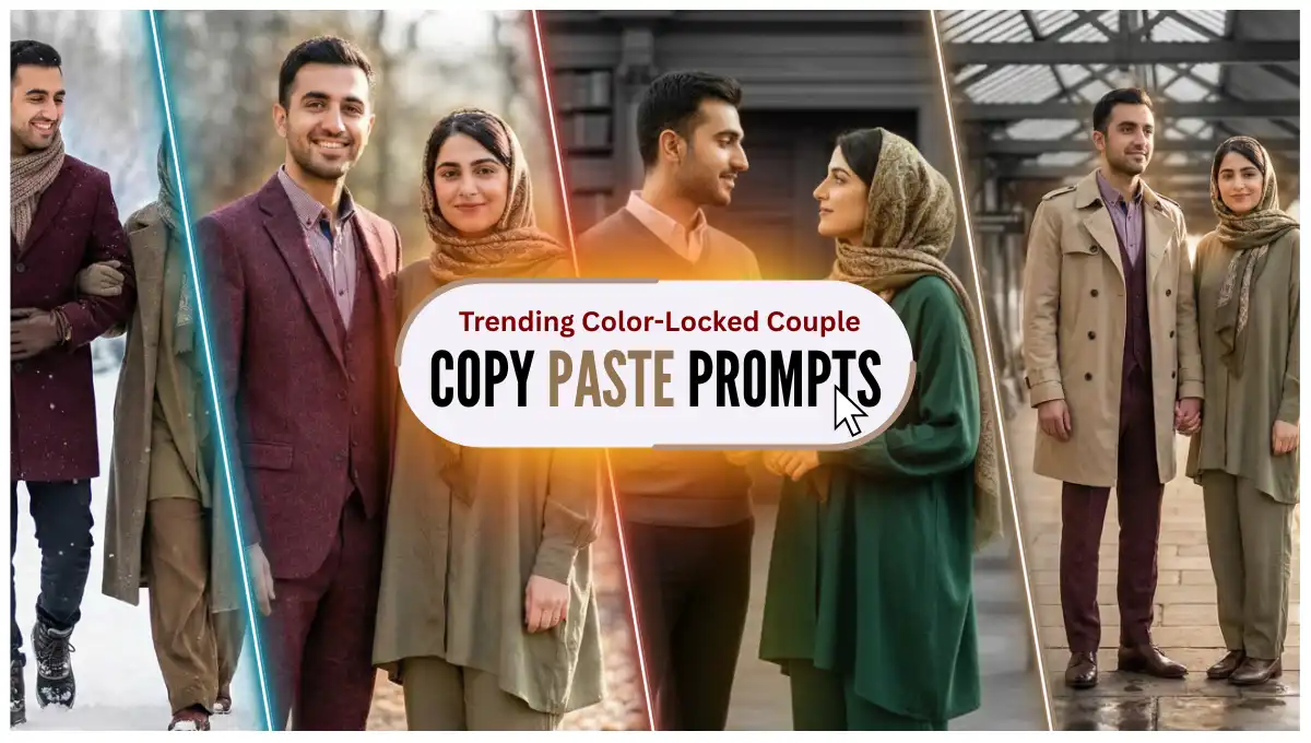 How to Make Trending Color-Locked Couple Photos Step by Step Tutorial
