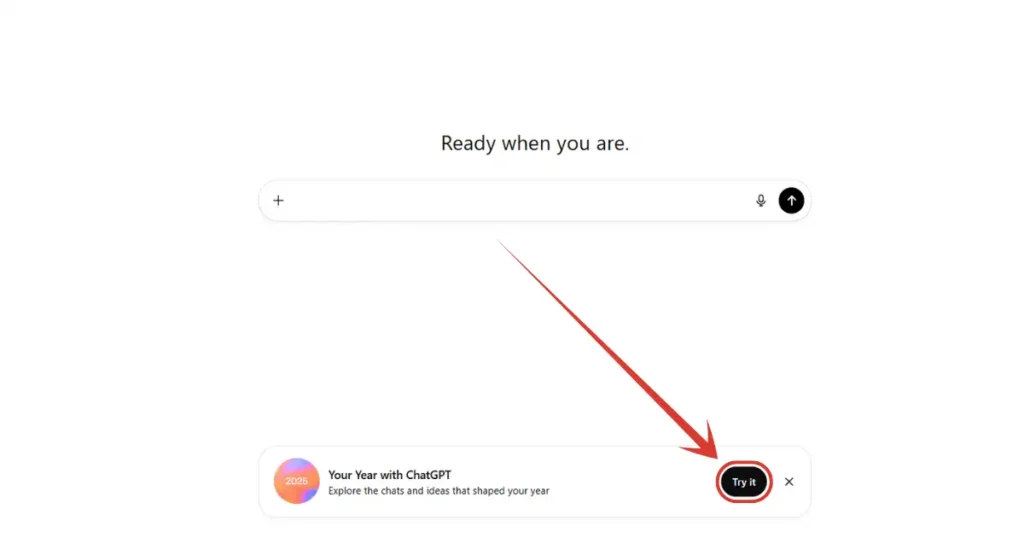 You just need to click on Try it button and you will be on your way to generate your year recap